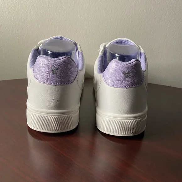 Disney Mickey Mouse ladies character court sneakers size 9 white and purple - Picture 4 of 9